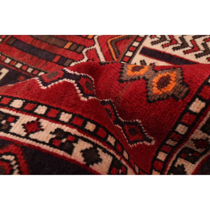 ECARPETGALLERY Hand-knotted Kayseri Vintage Red Wool Rug - 6'8 x 9'11