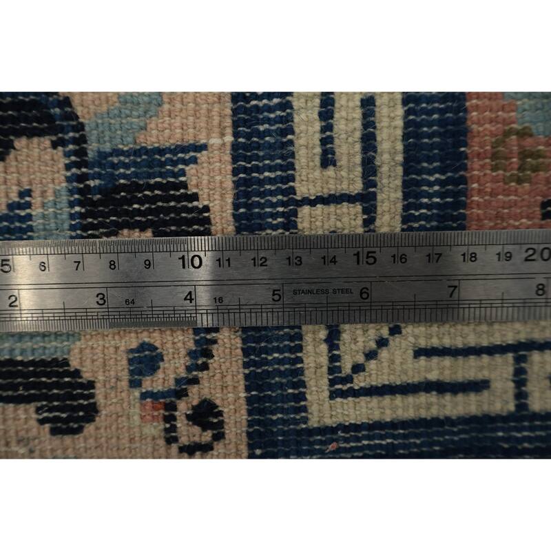 Hand Knotted Oriental 100% Wool Carpet Traditional Floral Pink Art Deco Area Rug - 6' 1'' X 3' 1''