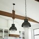 preview thumbnail 7 of 6, Aniston Faux Corroded Metal Finish 1 Light Pendant
