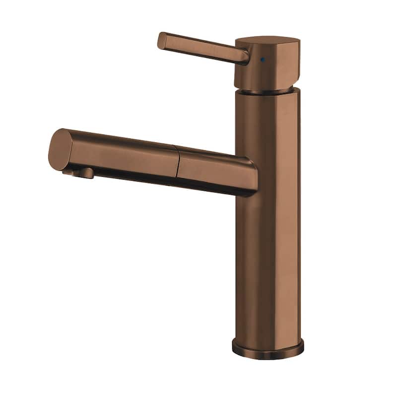 Whitehaus Waterhaus Single Hole Pull Down Kitchen Faucet - Copper