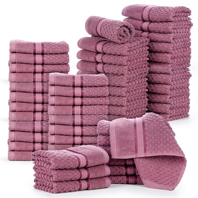 Popcorn Textured Cotton Washcloths 12 x 12 inch by Ample Decor