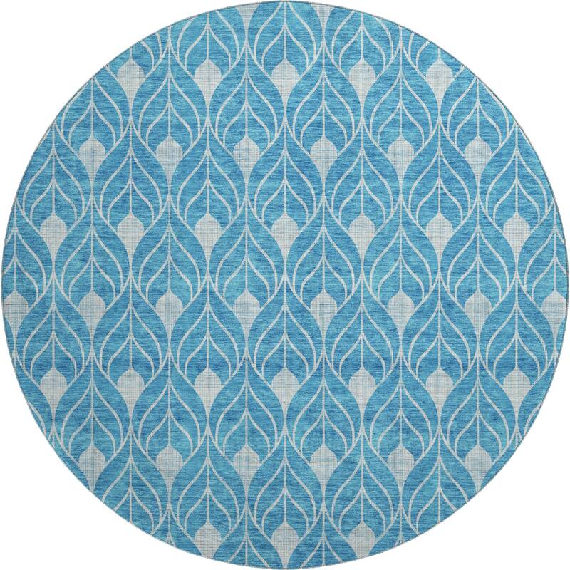 Premium Washable Super Soft Geo Teardrop Mayfield Rug