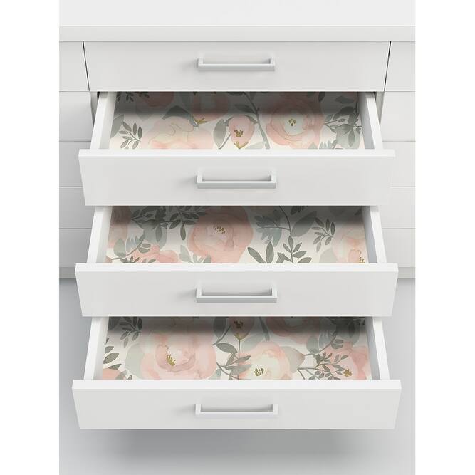 NuWallpaper Rose Peachy Keen Peel & Stick Wallpaper - 216in x 20.5in x 0.025in