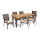 Cordella Wood Outdoor 7-piece Dining Set by Christopher Knight Home