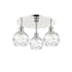 Option Polished Nickel / Clear Deco Swirl