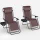 Homall Patio Zero Gravity Chair Lawn Lounge Chair with Pillow Set of 2