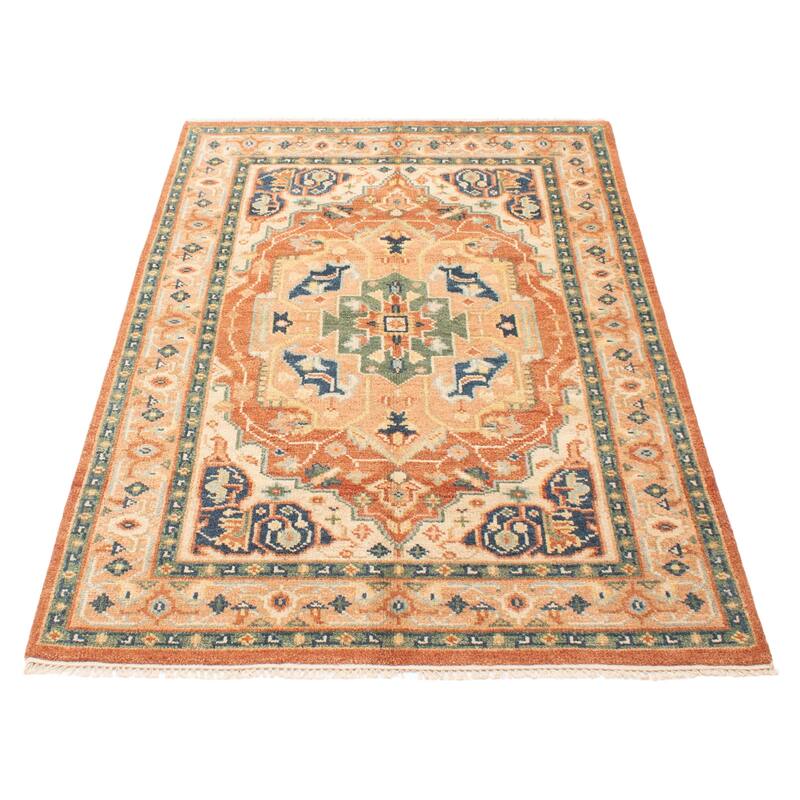 ECARPETGALLERY Hand-knotted Jules Serapi Copper Wool Rug - 5'3 x 8'2
