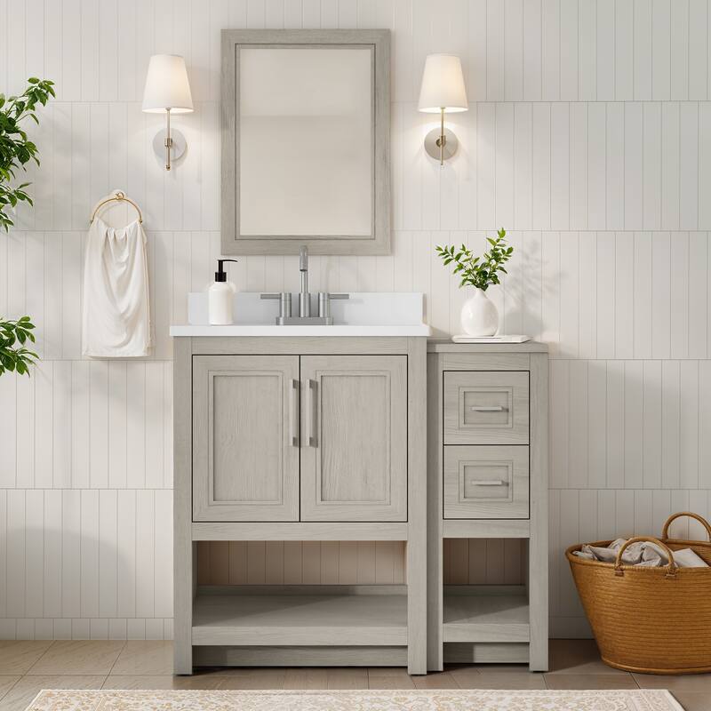 Blakely Vanity with Mirror and 12-inch Side Cabinet
