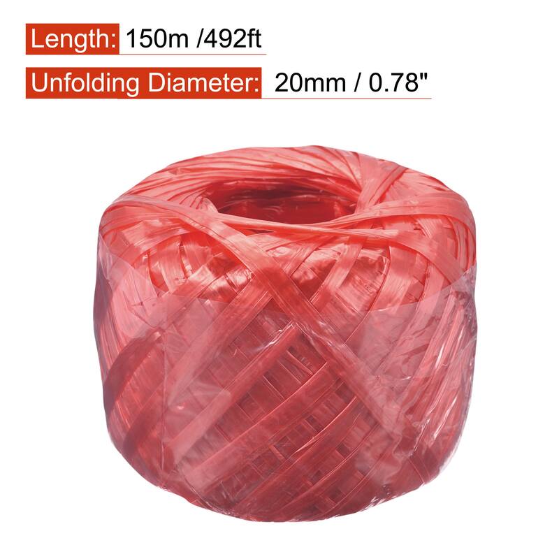 Polyester Nylon Plastic Rope Twine Household Bundled, 150m Length 1Pcs - Red