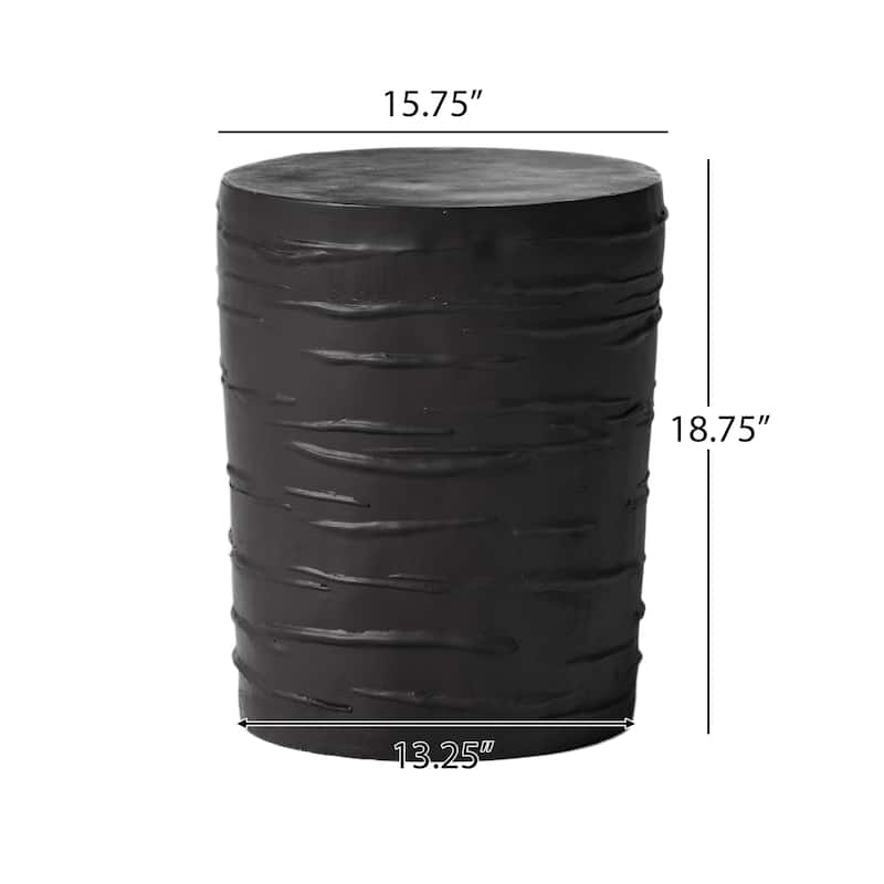 Christopher Knight Home - Set of 2 Modern Outdoor Rocking Chair with PE Rattan and Concrete Side Table Set