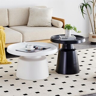 20" Round Metal Coffee Table (Set of 2) - Bed Bath & Beyond - 41372058