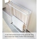 preview thumbnail 10 of 11, Yamazaki Home Bath Towel Hanger, Steel, Holds towels up to 24.5" x 58", Holds 2.2 lbs - L 5.91 x W 25.59 x H 29.53 inches