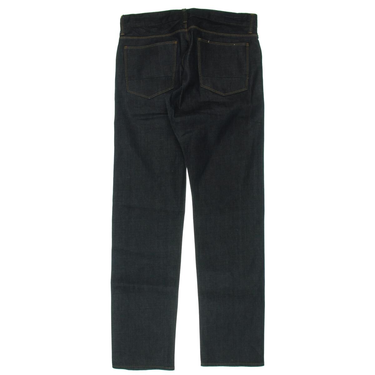 mens black button fly jeans