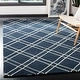preview thumbnail 1 of 55, SAFAVIEH Handmade Himalaya Kelsie Modern Wool Rug 3' x 5' - Navy/Silver - Rectangle