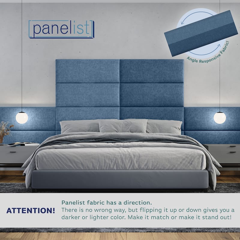 Jaxx Panelist Modern Padded Headboard - Set of 4 Wall Mounted Panels