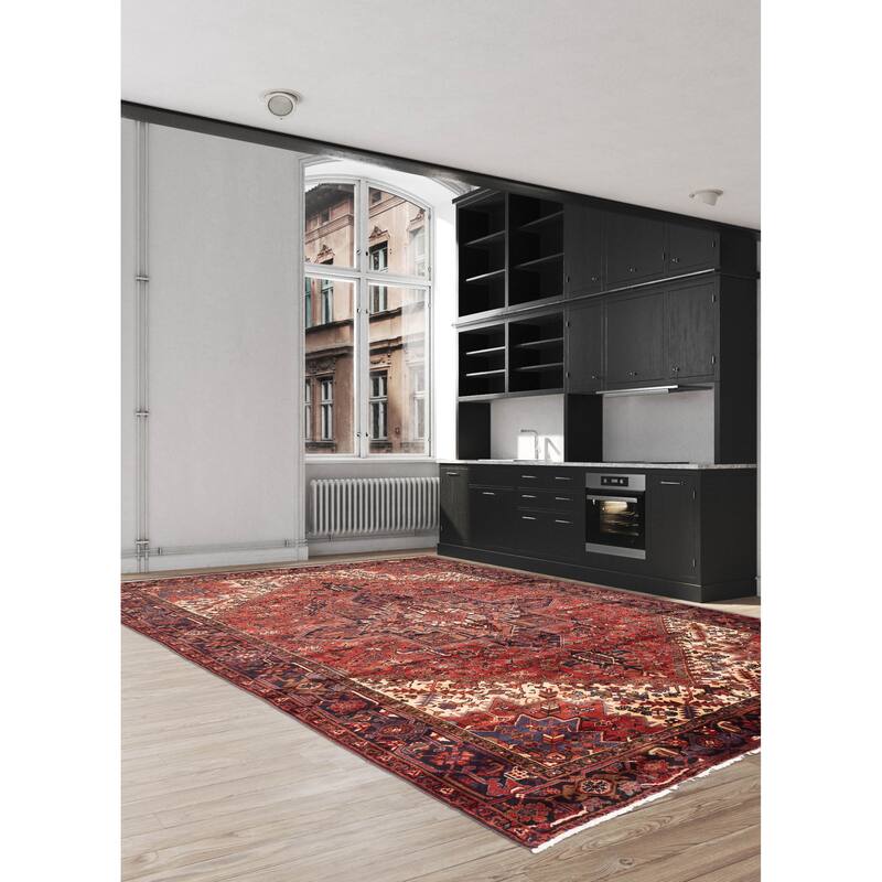 ECARPETGALLERY Hand-knotted Sarabi Red Wool Rug - 8'5 x 10'10