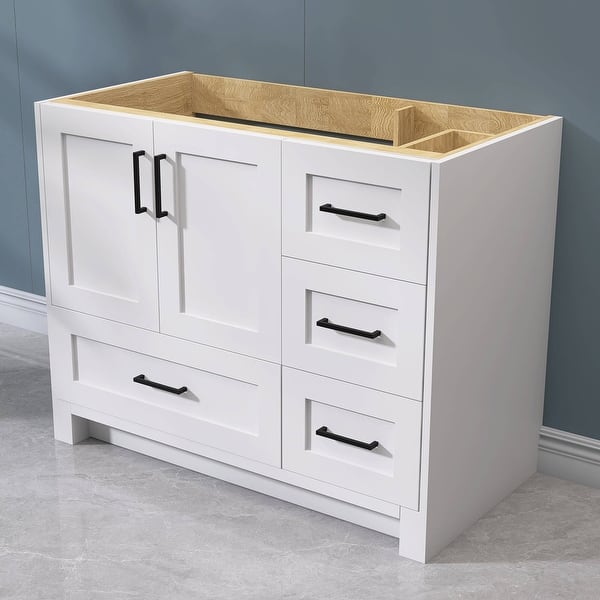 slide 2 of 12, Solid Wood 42" Single Bathroom Vanity Base Only