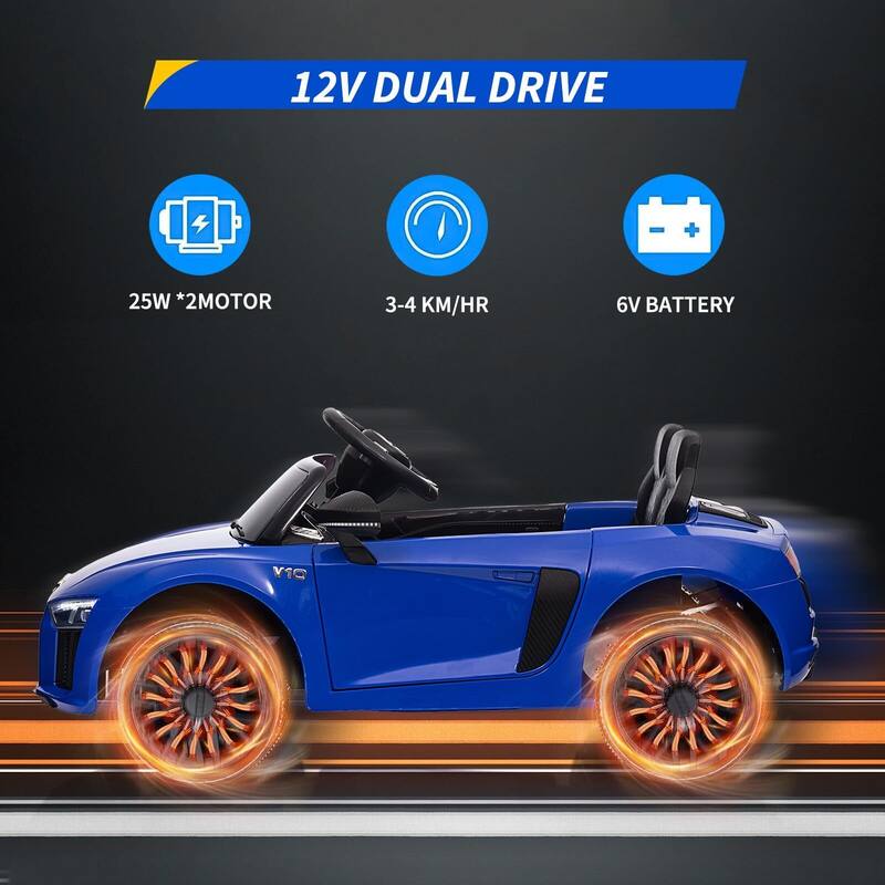 Ride Car for Kids, 12V Power Battery Electric Vehicles for 3-7 Toddlers