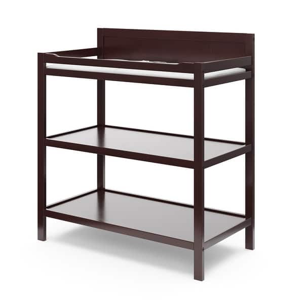 changing table with shelves