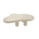 preview thumbnail 5 of 6, Modern Creamy White Irregular Cloud Coffee Table for Bedroom Living Room