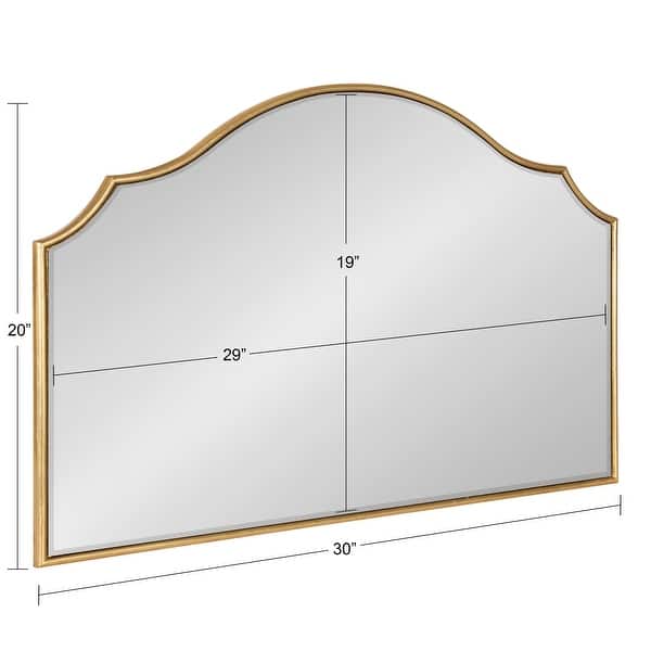 dimension image slide 11 of 14, Kate and Laurel Leanna Framed Arch Wall Mirror