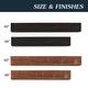 preview thumbnail 3 of 9, Grondin Wall-Mounted Rustic Wood Fireplace Mantel Handcrafted Farmhouse Fireplace Nantel Shelves Floating Mantel Wall Shelf