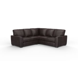 Savannah 2x2 100% Full Top Grain Leather Sectional