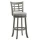 preview thumbnail 31 of 46, Verona Swivel 29-inch High Back Barstool by iNSPIRE Q Classic Antique Grey-Grey Linen-Window Back