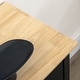 preview thumbnail 17 of 15, HOMCOM Modern Sideboard with Drawers, Buffet Cabinet with Storage Cabinets, Rubberwood Top and Adjustable Shelves, White