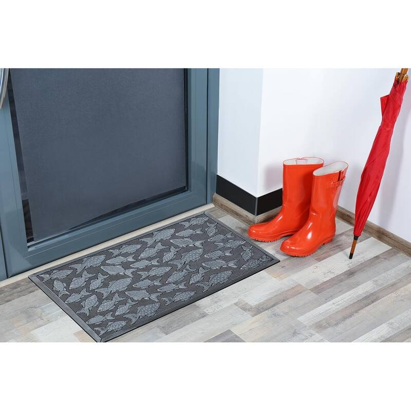 A1HC Rubber Pin Welcome Door Mats, Hand Finished, Non-Slip Backing Rubber, Heavy Duty Floormats