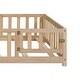 preview thumbnail 22 of 21, Full Montessori Floor Bed with Fence & Door - Safe & Fun for Kids