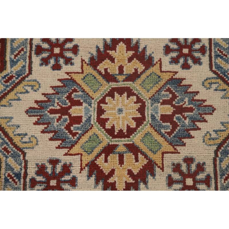 Light Blue Kazak Rug Handmade Traditional Oriental Wool Carpet - 8'3"x 11'5"