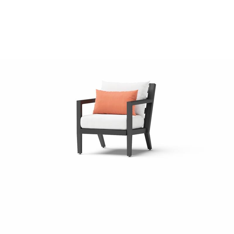 Thelix 5 Piece Sunbrella Outdoor Patio Seating Set