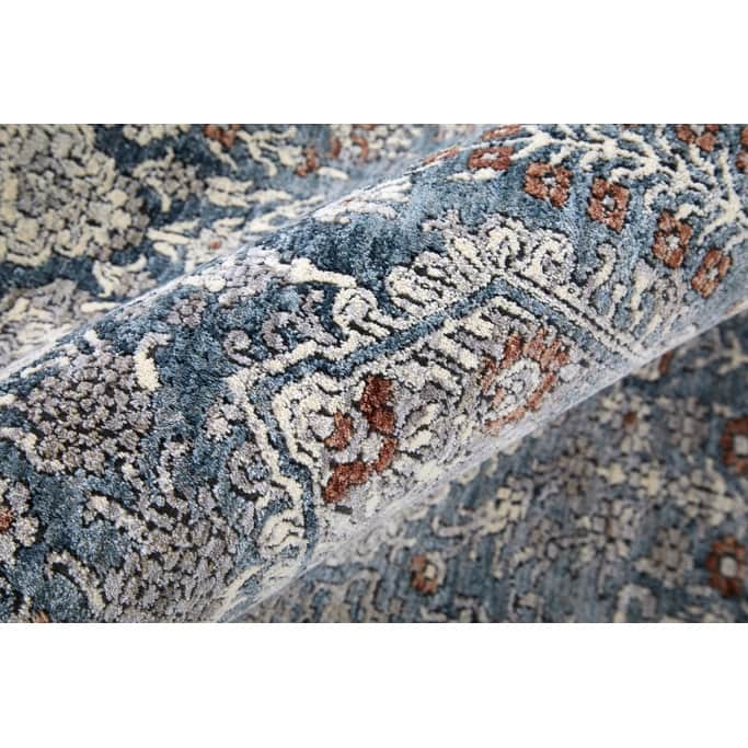 Wekuy Power Loomed Floral Stain Resistant Area Rug By HomeRoots - 12' Runner