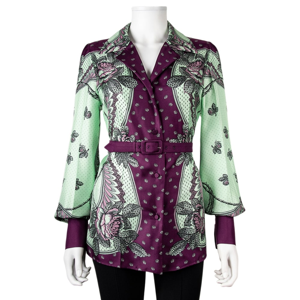 Gucci Silk Blouse with Paisley Print