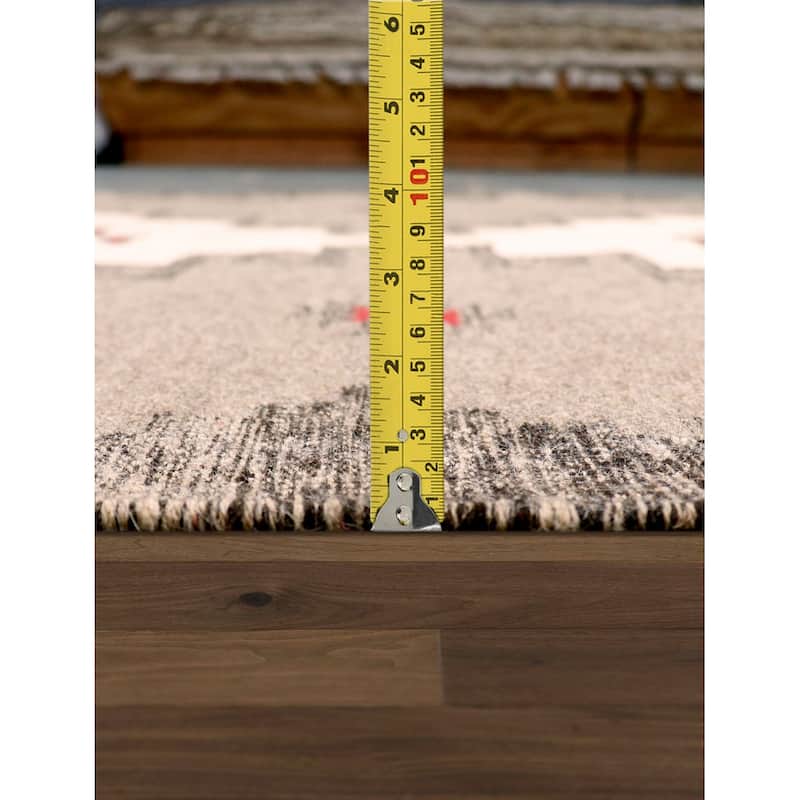 Pasargad Home Tuscany Reversible Wool Ivory Area Rug - 4'11'' X 7' 3''