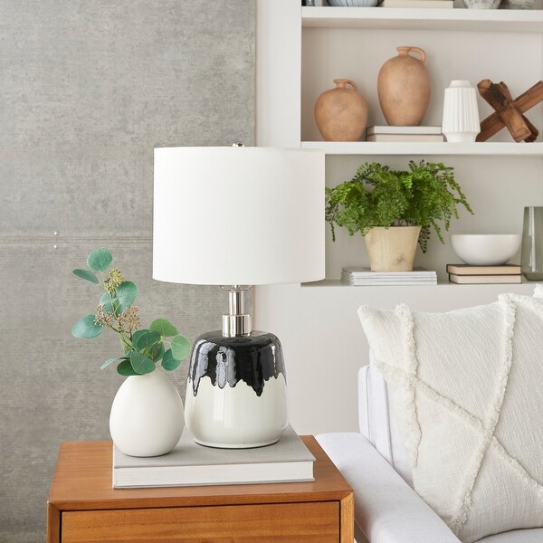 29.25-inch Wood And Script Table Lamp 
