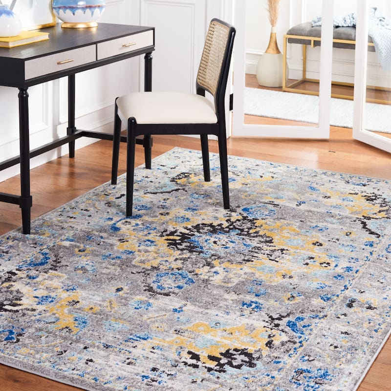 SAFAVIEH, Madison Jovita Vintage Boho Oriental Medallion Rug - 9' x 12'