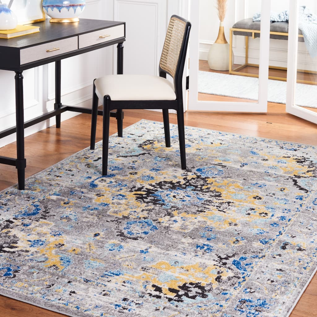 SAFAVIEH, Madison Jovita Vintage Boho Oriental Medallion Rug - 9' x 12'