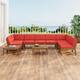 Option Teak Finish+ Red Cushion