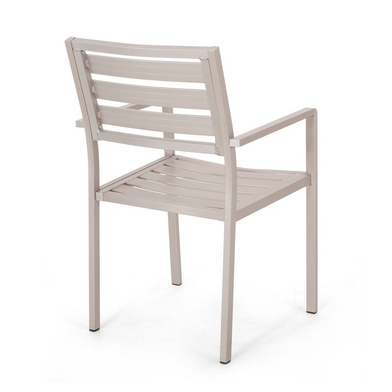 Outdoor Modern Aluminum Dining Chair,for Dining Room,Kitchen,Easy Assembly