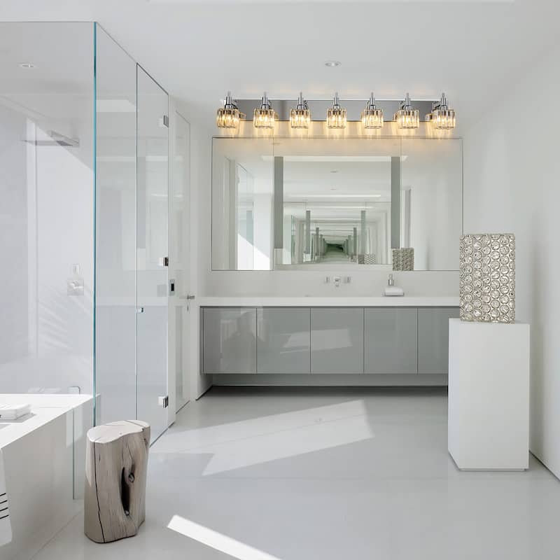 2/3/4-Light Modern Bathroom Crystal Vanity Light Wall Sconces