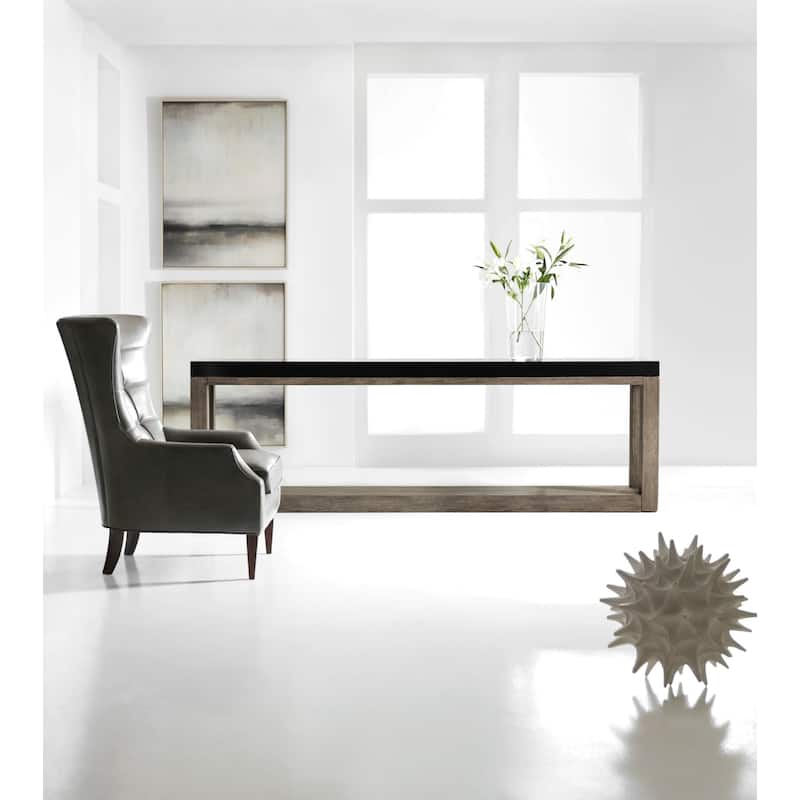 Hooker Furniture Vienna 17" Long Oak and Rubberwood Console Table from