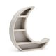 preview thumbnail 3 of 7, Wood Crescent Moon Shelf, Rustic White Home Decorations (10 x 10.2 x 2 In)