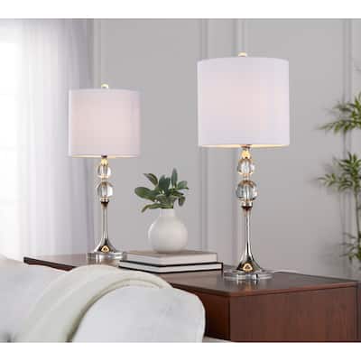 Silver Orchid Ciara 26" Crystal Table Lamp (Set of 2)