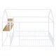 preview thumbnail 26 of 32, Metal Full Size Bed House Bed with Desk,Smart Storage and USB Ports,Kids Bed Design
