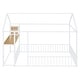 preview thumbnail 26 of 32, Metal Full Size Bed House Bed with Desk,Smart Storage and USB Ports