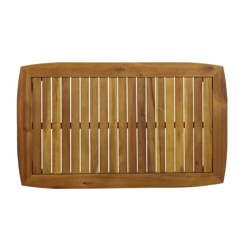 Christopher Knight Home - Willowbrook Outdoor Acacia Wood 4-Seater Chat Set