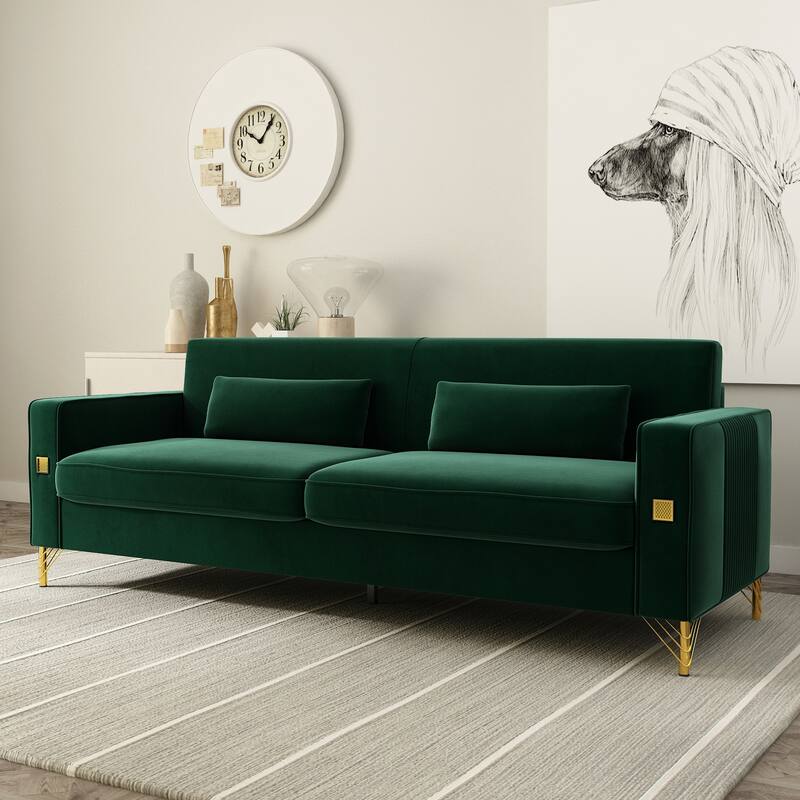 Velvet Loveseats, Comfortable Sofa for Living Room