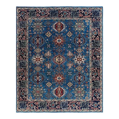 Serapi One-of-a-Kind Hand-Knotted Area Rug - Light Blue, 8' 0" x 9' 9" - 8' 0" x 9' 9"